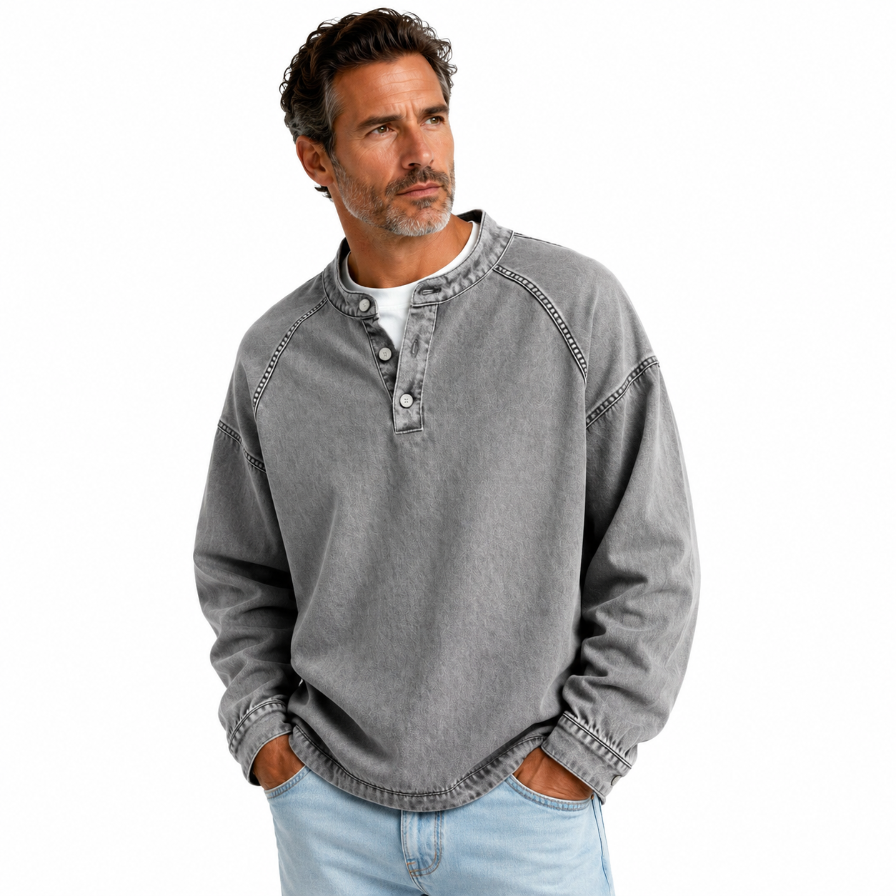 Edison | Vintage Collar Sweatshirt
