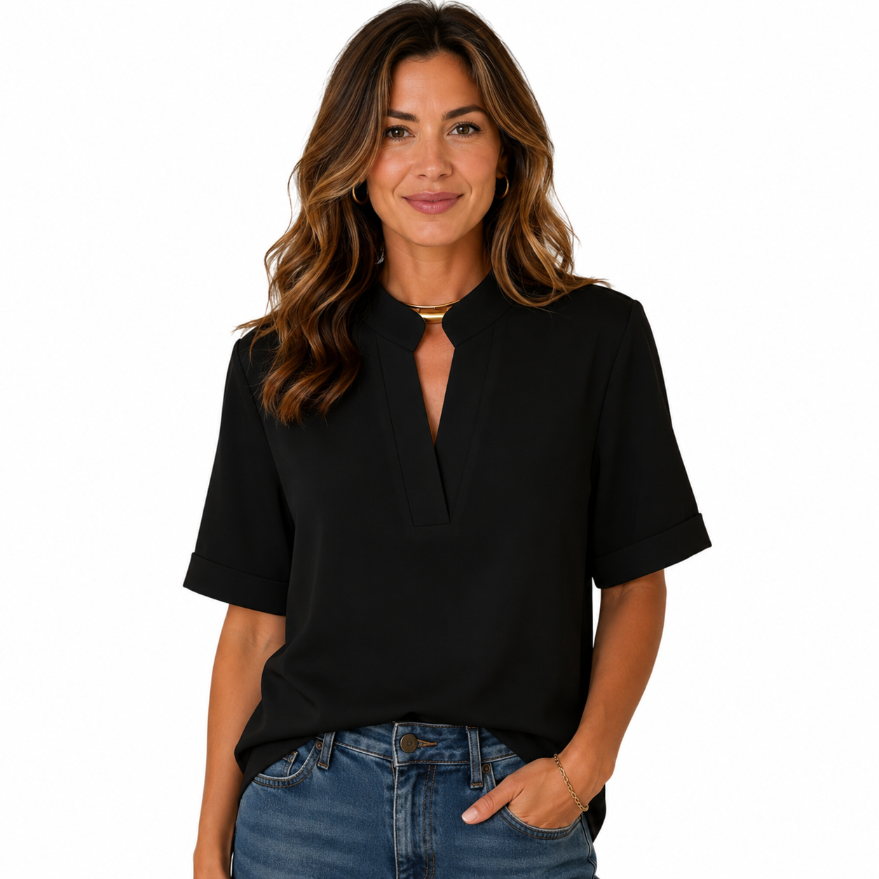 Clara | Classic Refined Collar Blouse