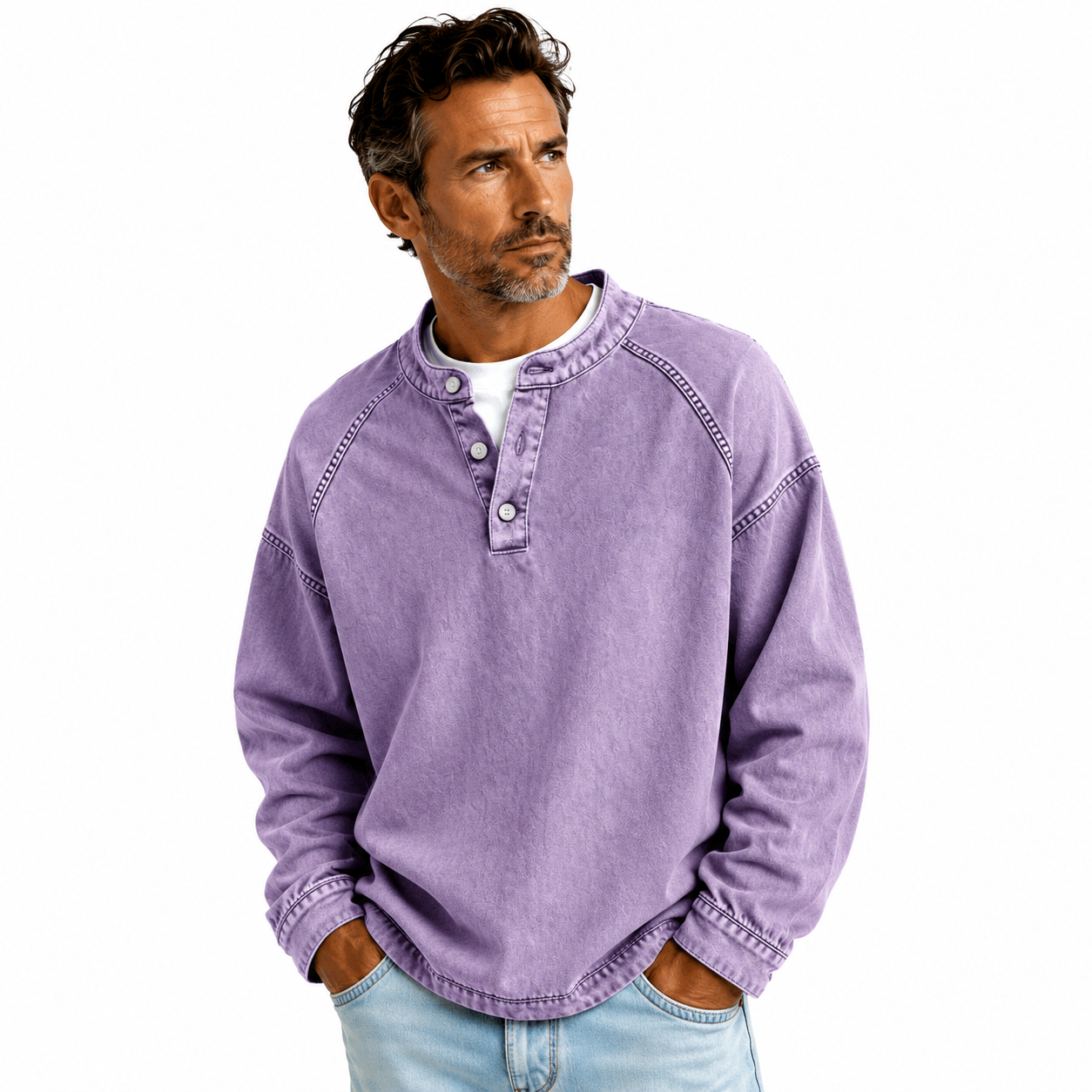Edison | Vintage Collar Sweatshirt