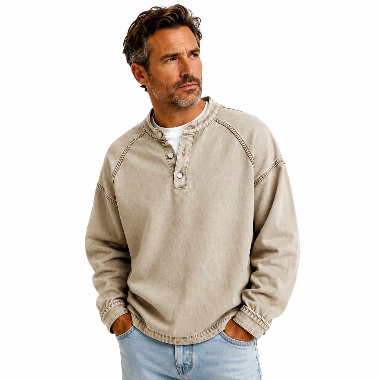 Edison | Vintage Collar Sweatshirt
