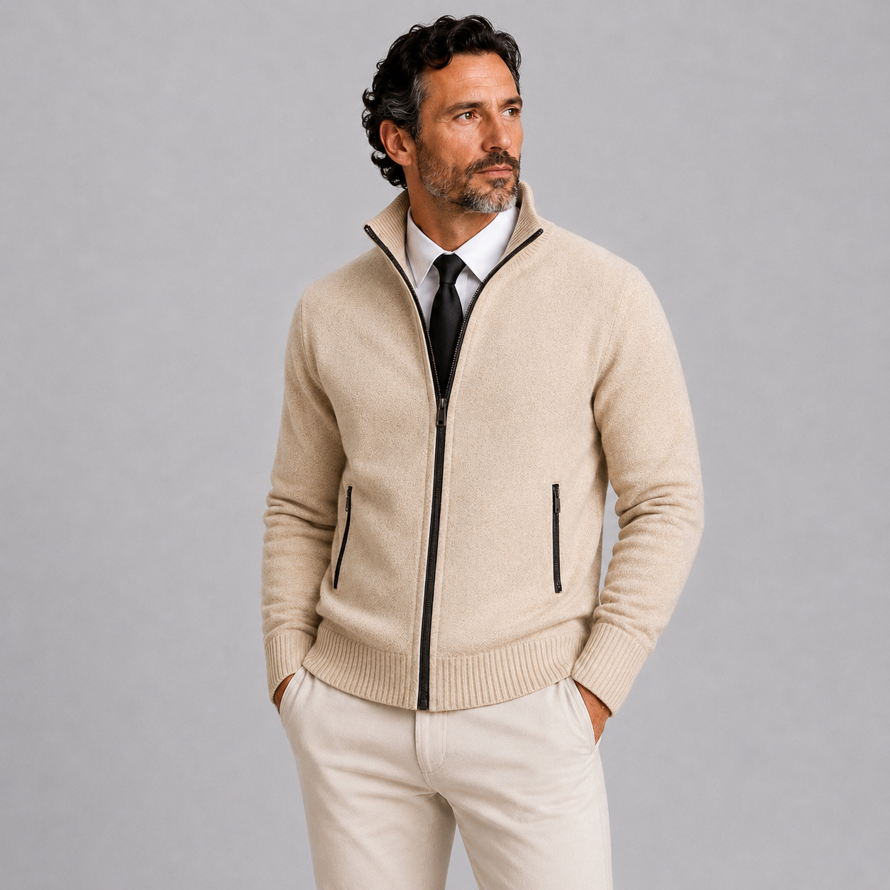 Harrington | Merino Full-Zip Sweater