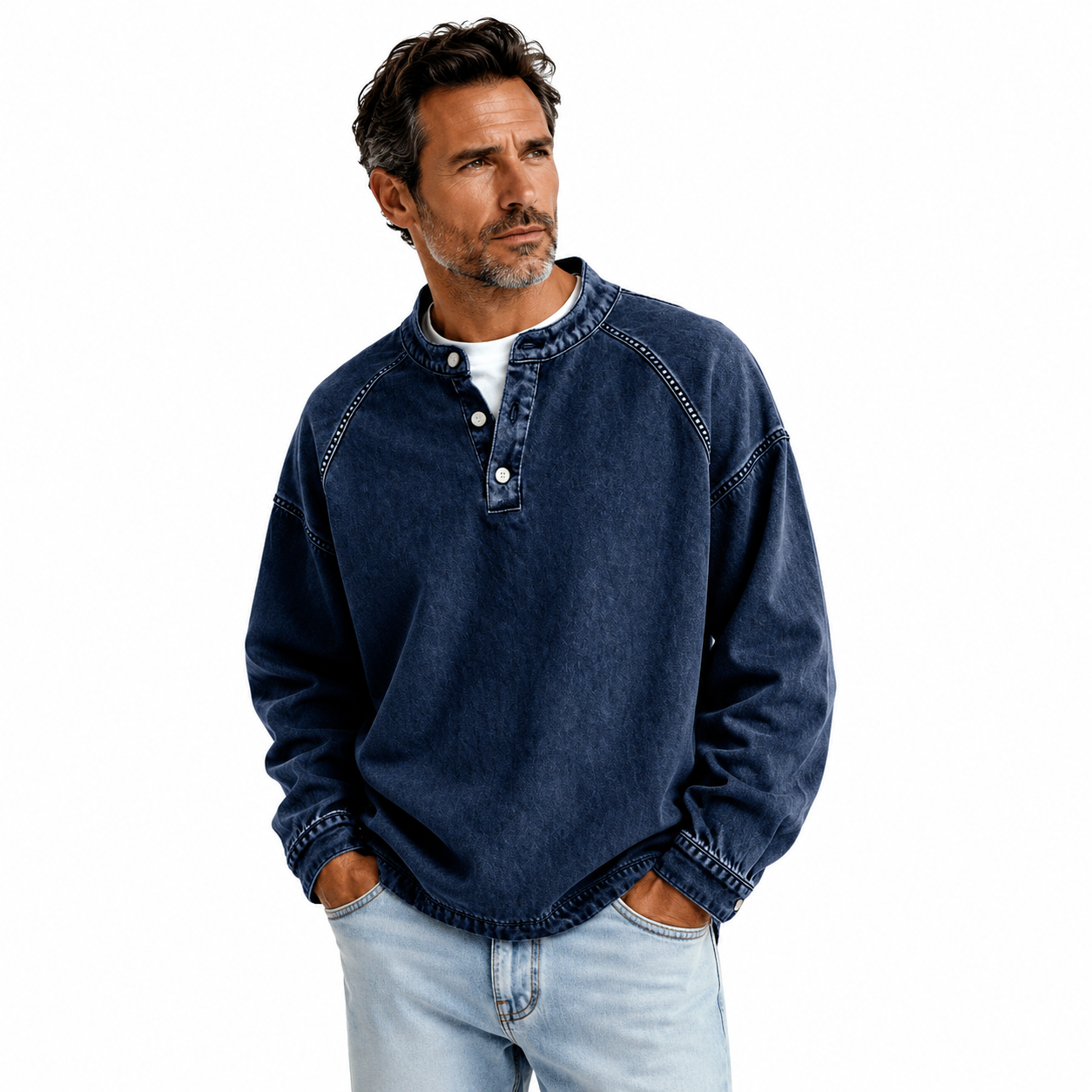 Edison | Vintage Collar Sweatshirt