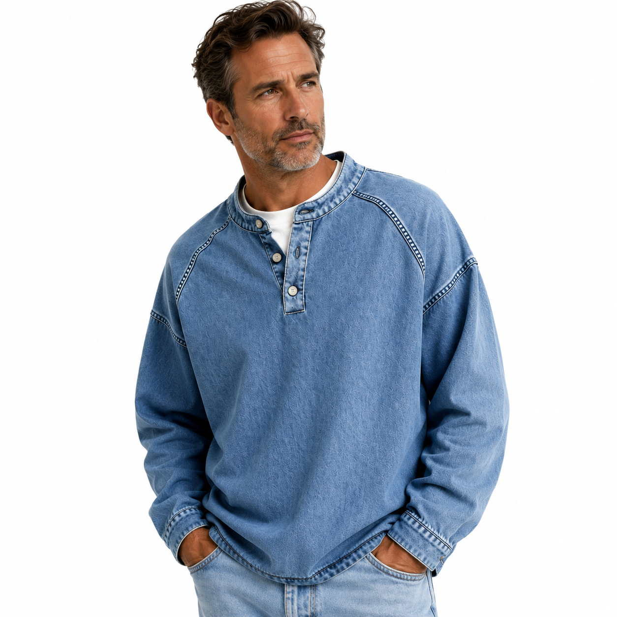 Edison | Vintage Collar Sweatshirt